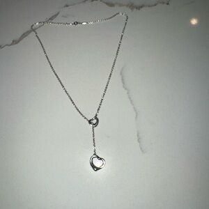 Elegant Silver Heart Pendant Necklace